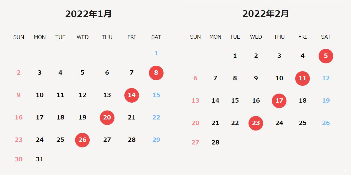 22年大安カレンダー 大安ってどんな吉日なの 縁起のいい日にやるといいこと 素敵なバッグと財布の図鑑